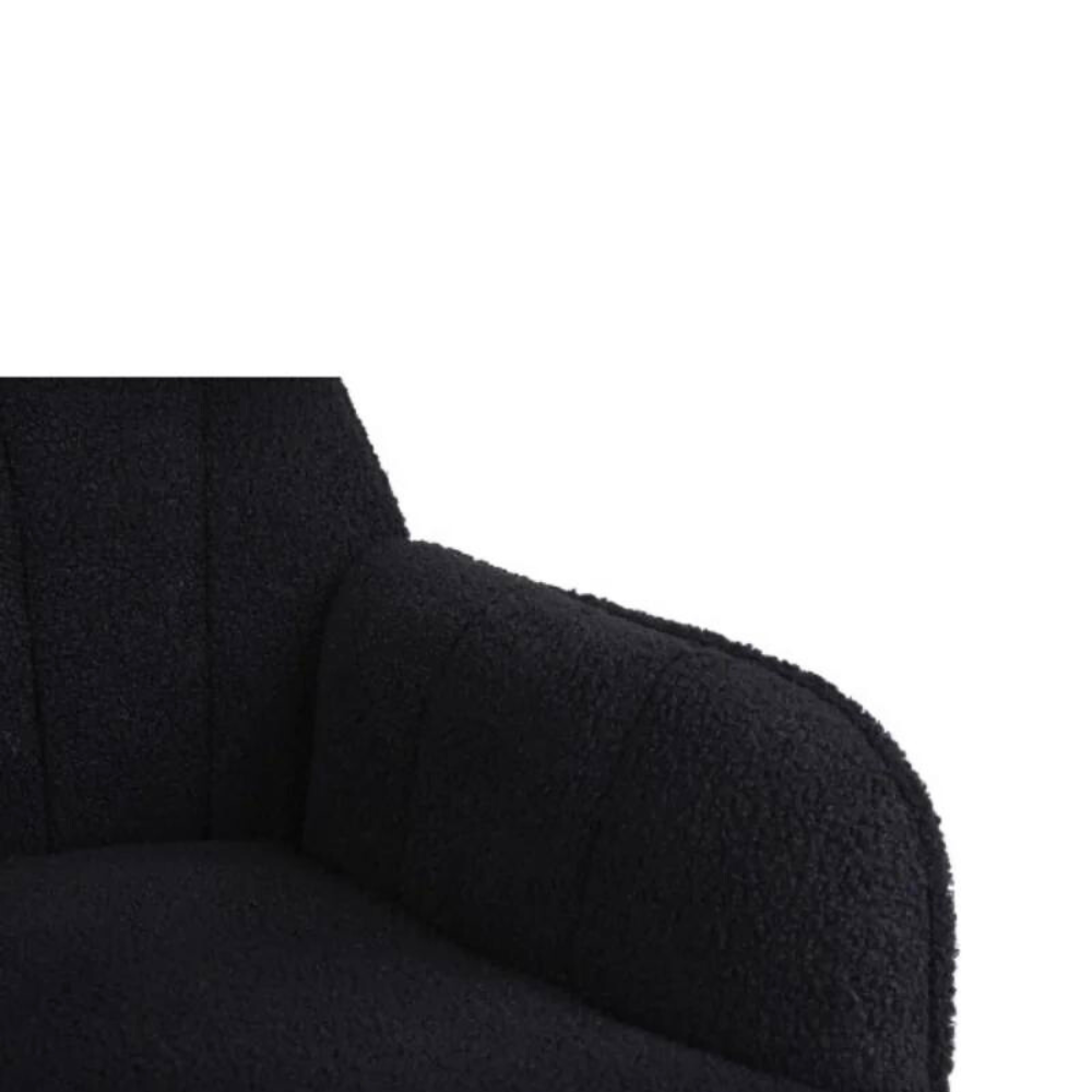 Modern Mid Century Chair velvet Sherpa Armchair for Living Room Bedroom Office Easy Assemble