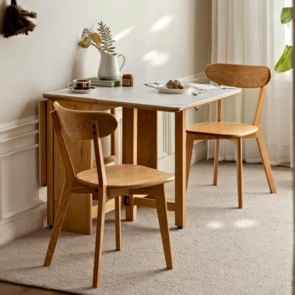Premium Oak Wooden Dining Chair with Natural Finish