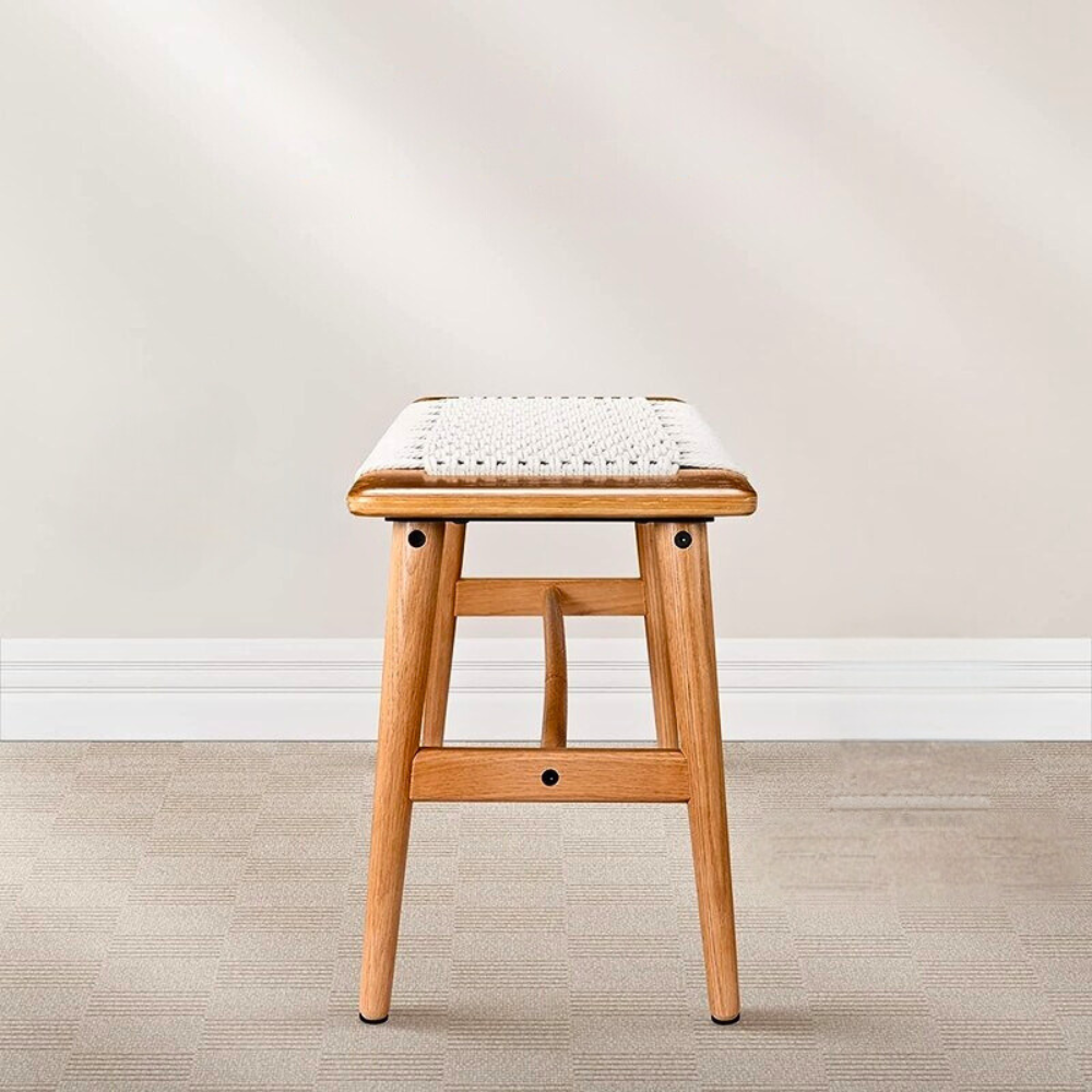 Modern Natural Oak Wood Dining Bench for Elegant Room Décor