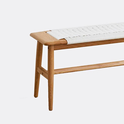 Modern Natural Oak Wood Dining Bench for Elegant Room Décor