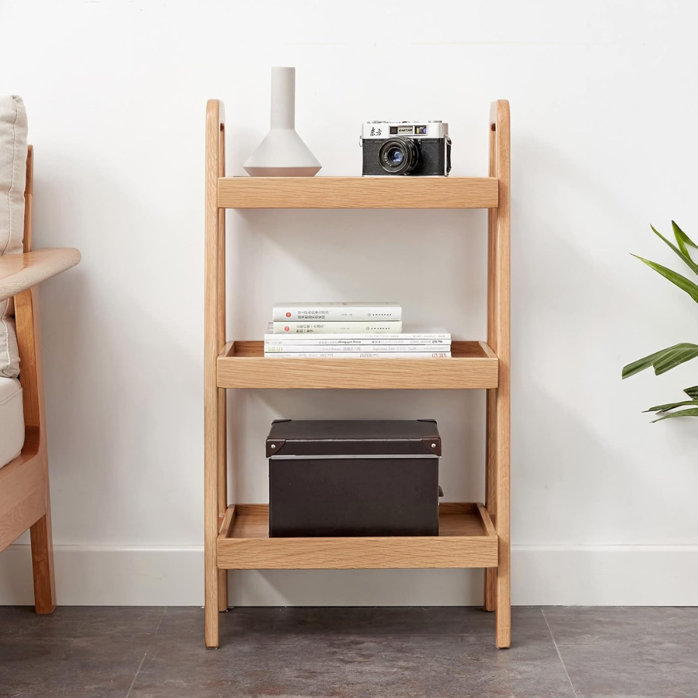 3-Tier Wood Shoe Rack and Storage Bench