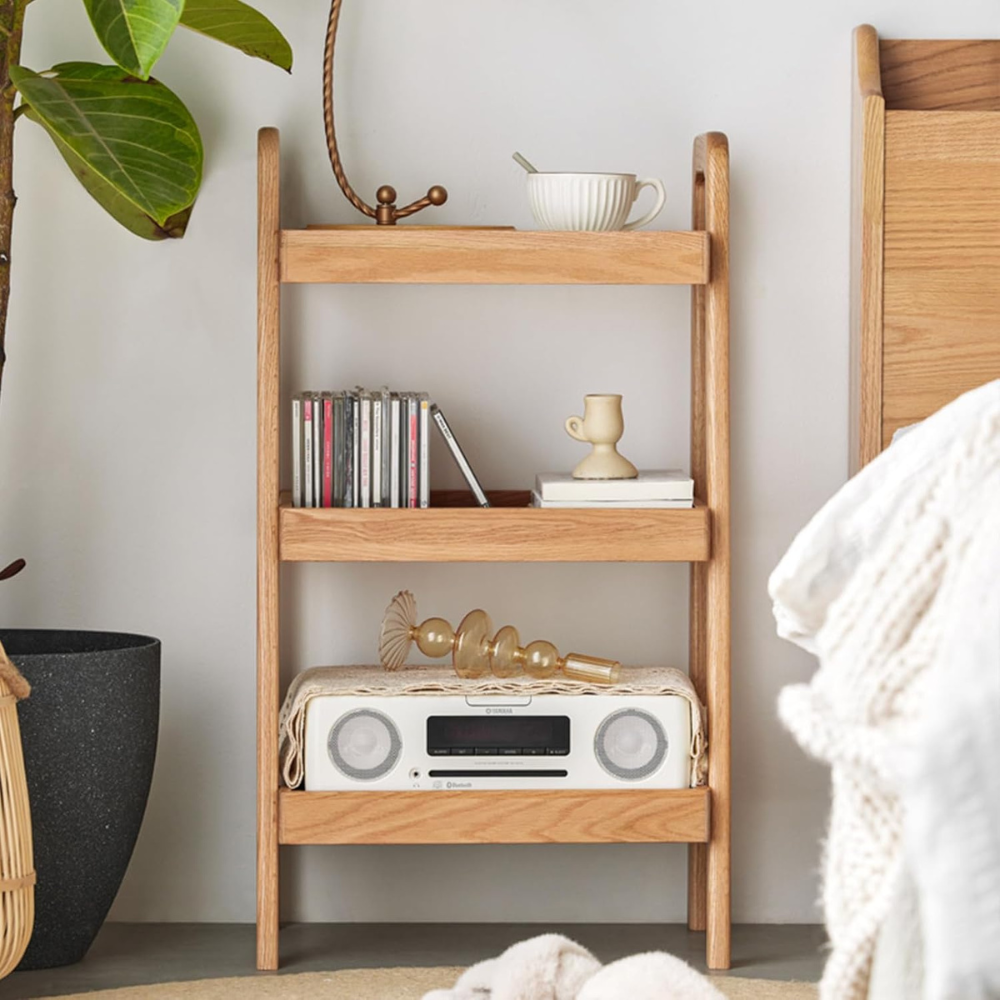 3-Tier Wood Shoe Rack and Storage Bench