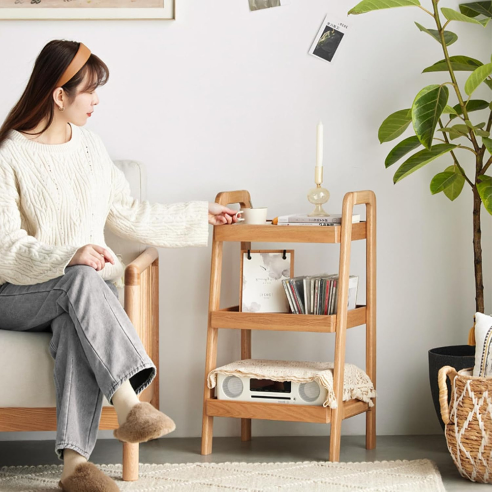 3-Tier Wood Shoe Rack and Storage Bench