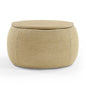 Versatile Round Storage Ottoman 2 in 1 End Table