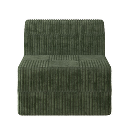 Green Compressed Sectional Sofa with Modern Minimalist Style