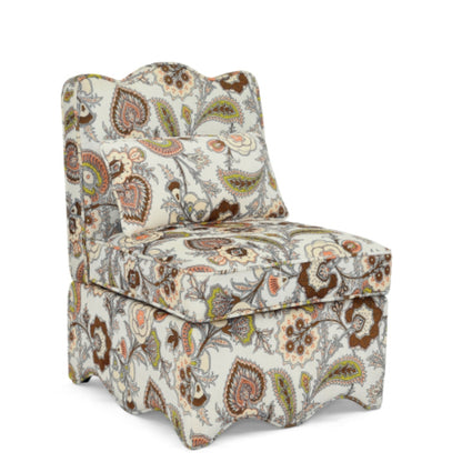 Flannel Dining Chair with Soft Seat Cushion and Backrest