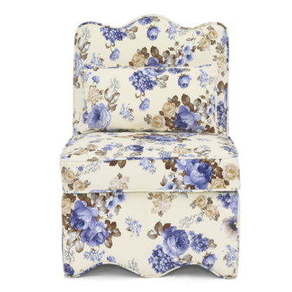 Single Flannel Dining Chair with Soft Cushion and Backrest