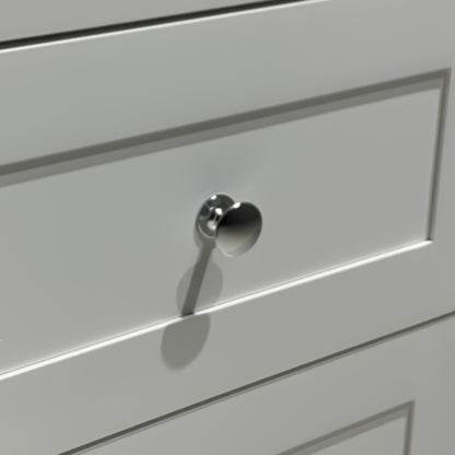 Modern 3 Tier White Drawers Nightstand with Charging Station USB Ports and Power Outlets