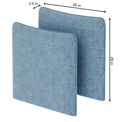 Blue Modular Sofa Side Armrests for Sectional Couch
