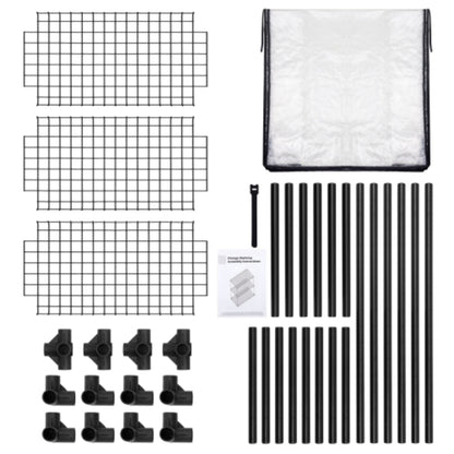 3 Tier Wire Rack with Removable Cover 1 Pack