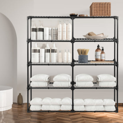 5 Tier Wire Rack with Cover 2 Pack