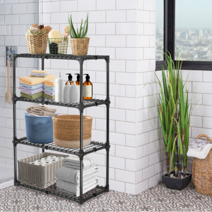 4 Tier Wire Rack with Cover 1 Pack