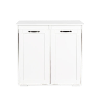 2 in 1 Laundry Cabinet with Removable Liner Bags