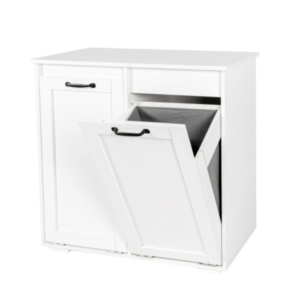 2 in 1 Laundry Cabinet with Removable Liner Bags