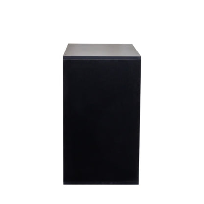 4 Tier RGB LED Shoe Box with Glass Door in Black