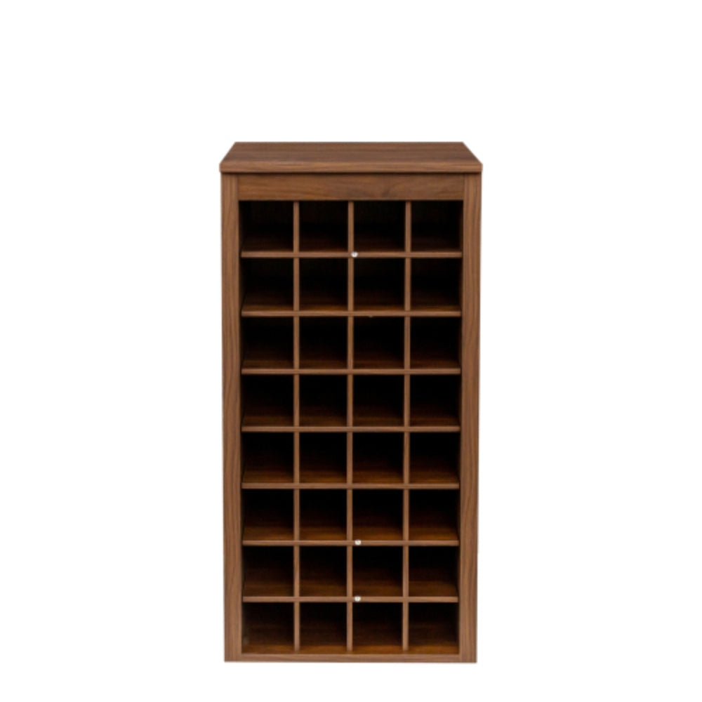 Modern Brown Walnut Wine Bar Cabinet