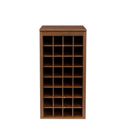 Modern Brown Walnut Wine Bar Cabinet
