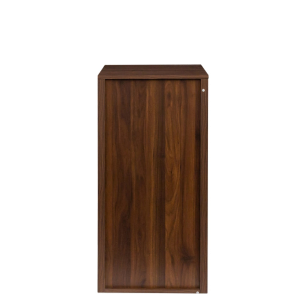 Modern Brown Walnut Wine Bar Cabinet