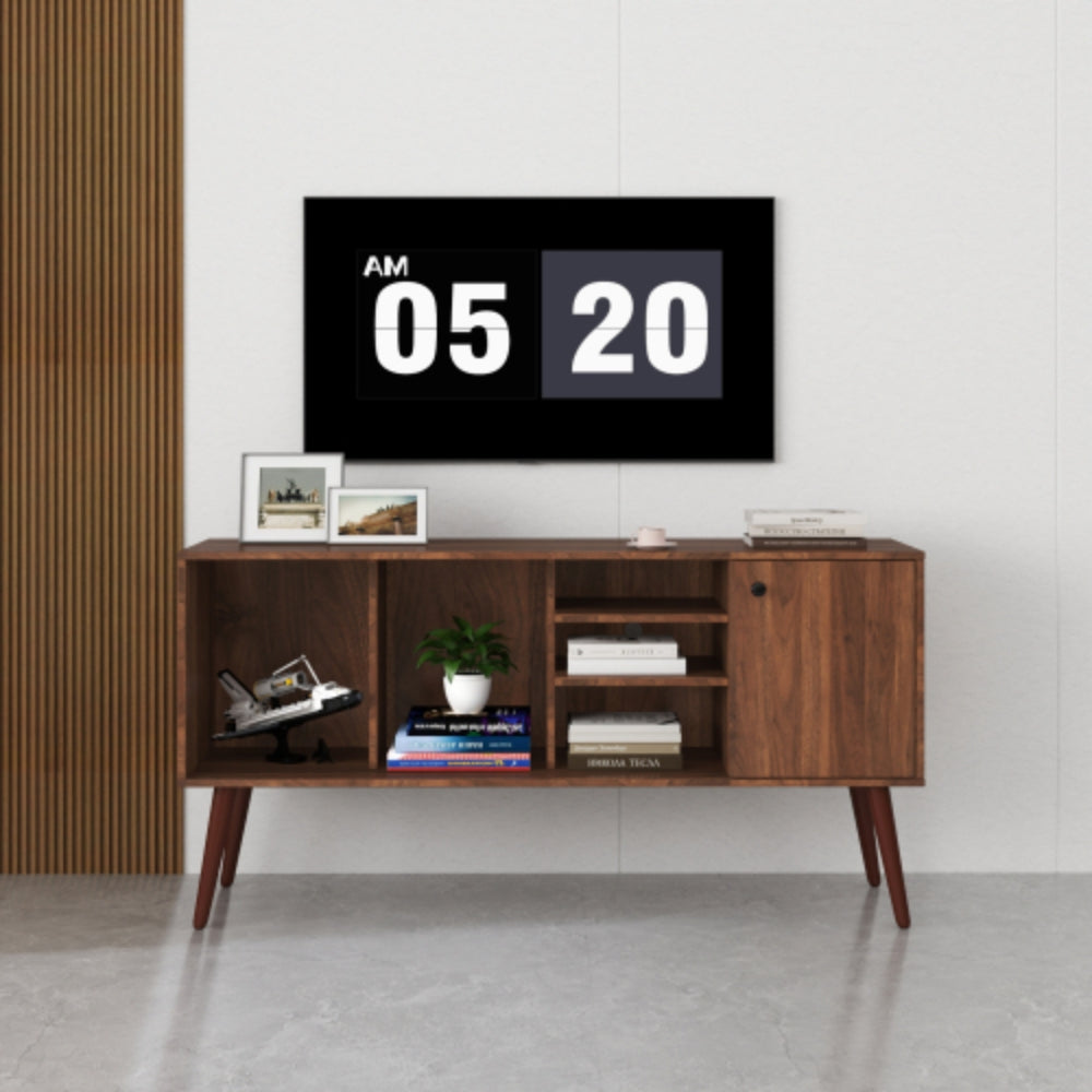 Modern TV Stand with Storage and Shelves