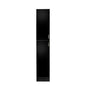 Modern Black Freestanding Cabinet with Adjustable Shelves and Two Doors