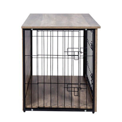 Medium Wooden Dog Crate with Double Doors