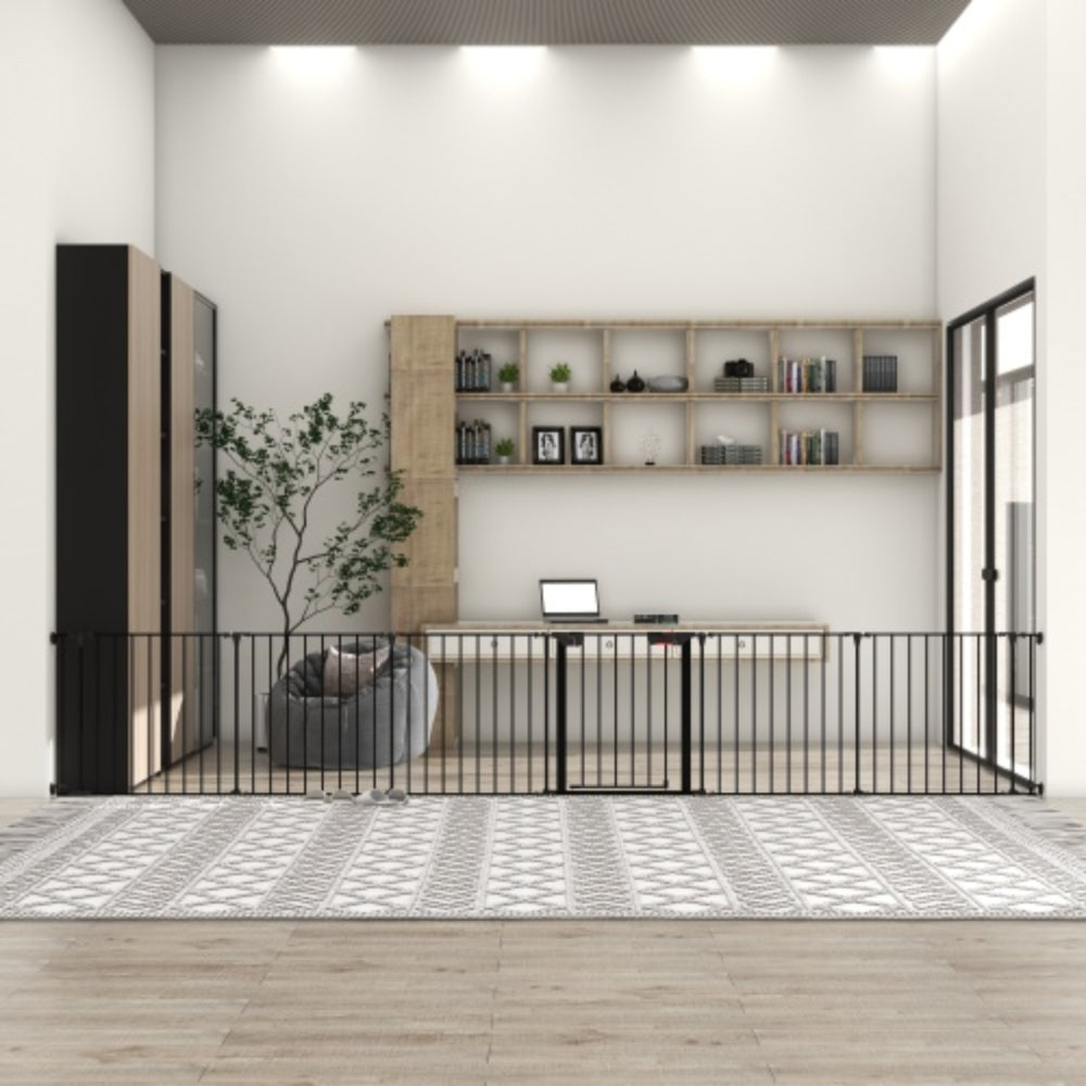 150 inch Adjustable Play Yard with 6 Panels for Safety