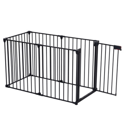 150 inch Adjustable Play Yard with 6 Panels for Safety