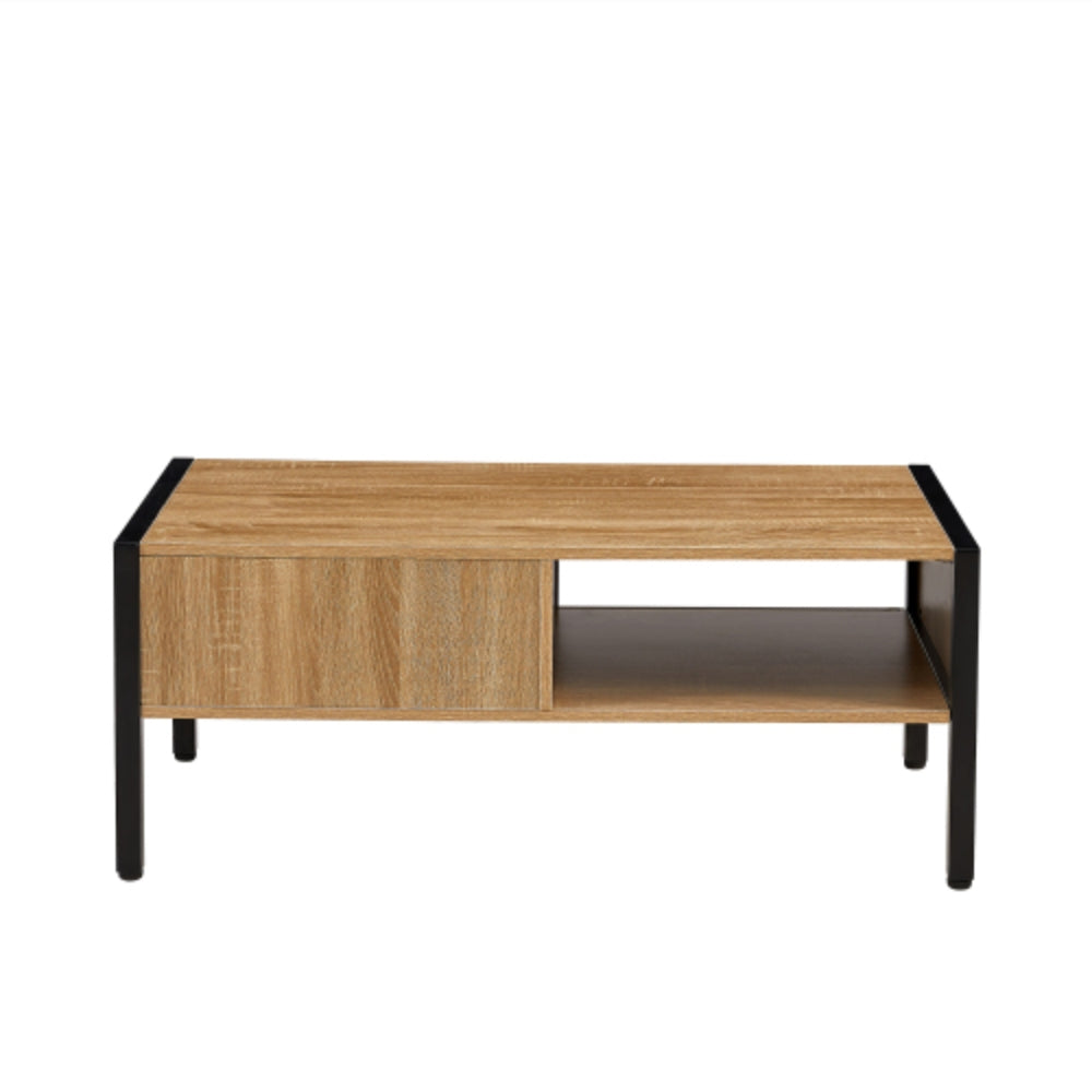 40.16 Inch Rattan Coffee Table in Natural Finish