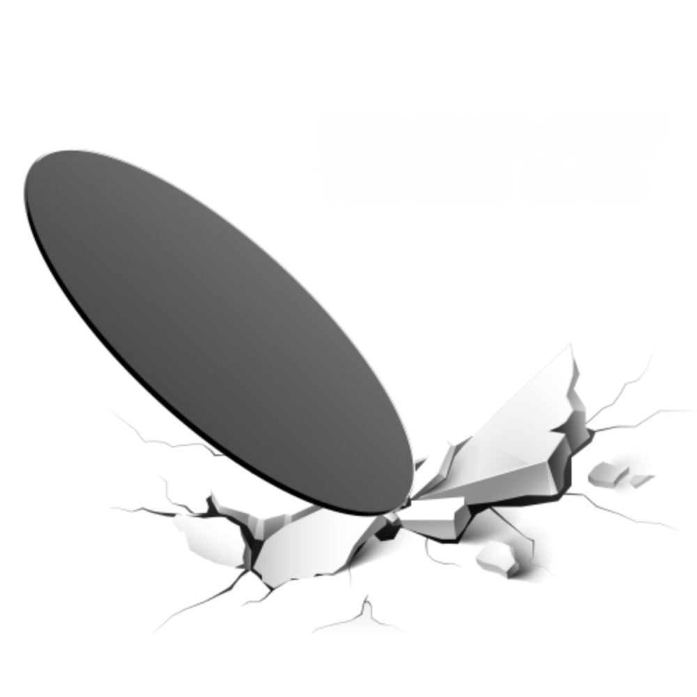 28 Inch Round Tempered Glass Table Top Black Glass Beveled Polished Edge