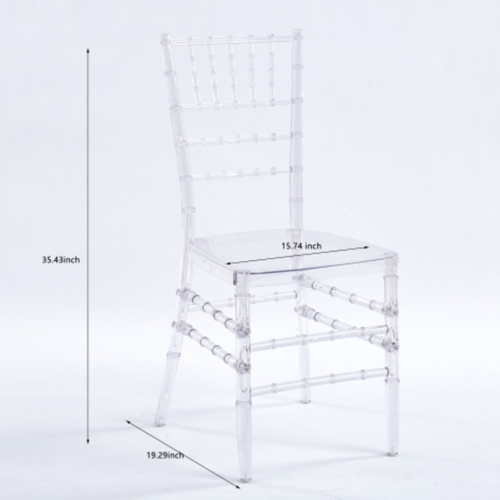 Set of 4 Welding Dining Chairs with Plastic Seats - Modern and Durable