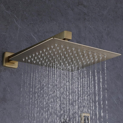 Gold Rain Shower Head High Pressure Rainfall
