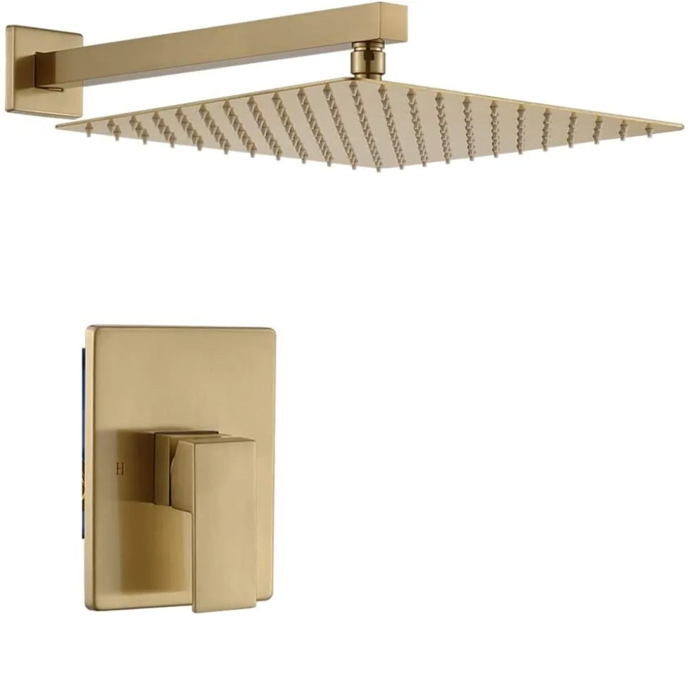 Gold Rain Shower Head High Pressure Rainfall