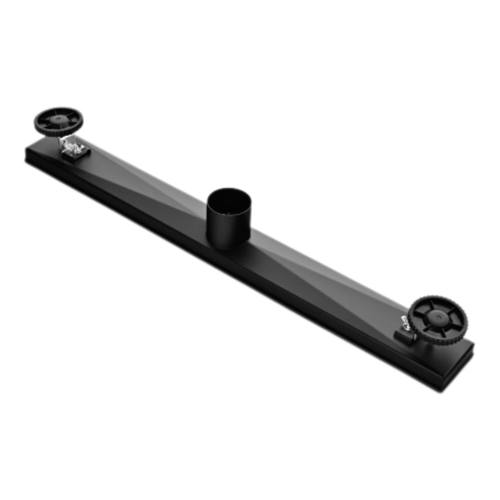 24 Inch Linear Shower Drain with Removable Cover Stainless Steel Hair Strainer and Leveling Feet