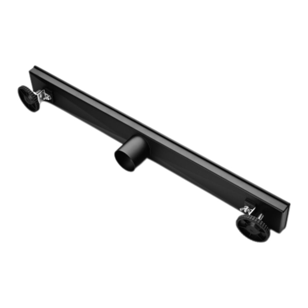 24 Inch Linear Shower Drain with Removable Cover Stainless Steel Hair Strainer and Leveling Feet