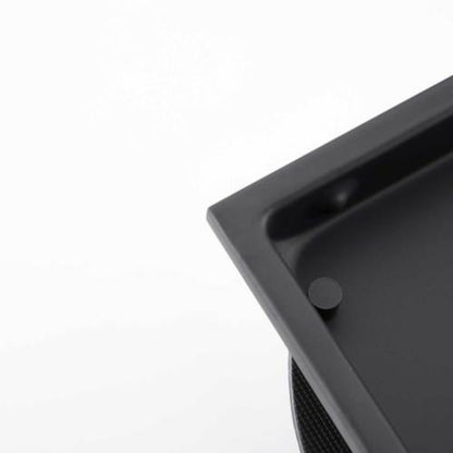 Matte Black 6-Inch Square Shower Floor Drain