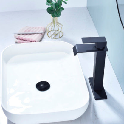 Waterfall Spout Bathroom Faucet Single Handle Vanity Sink Faucet