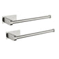Stainless Steel Paper Towel Holders for Kitchen - 2 Pack, Self-Adhesive or Screw Mount