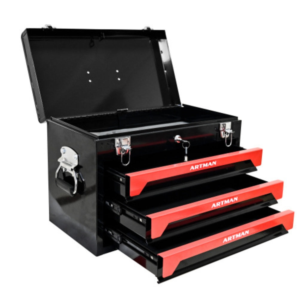 Black 3 Drawers Tool Box