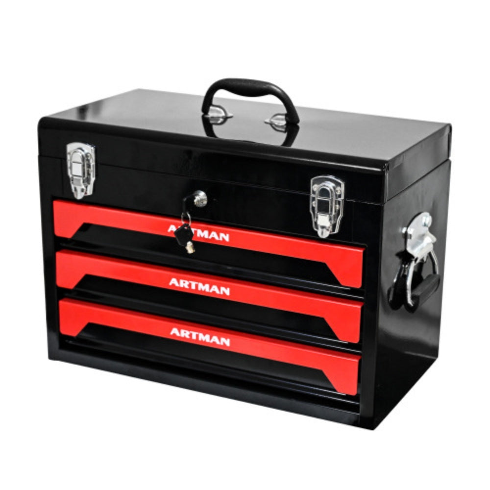 Black 3 Drawers Tool Box