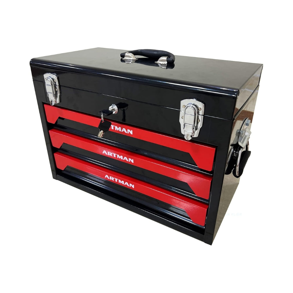 Black 3 Drawers Tool Box