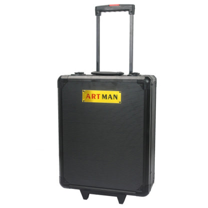 Black 4 Layer Hand Tool Box with Wheels
