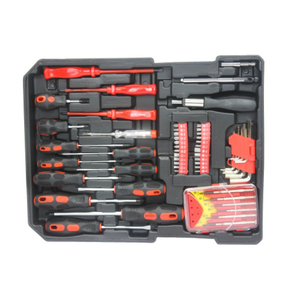 Black 4 Layer Hand Tool Box with Wheels