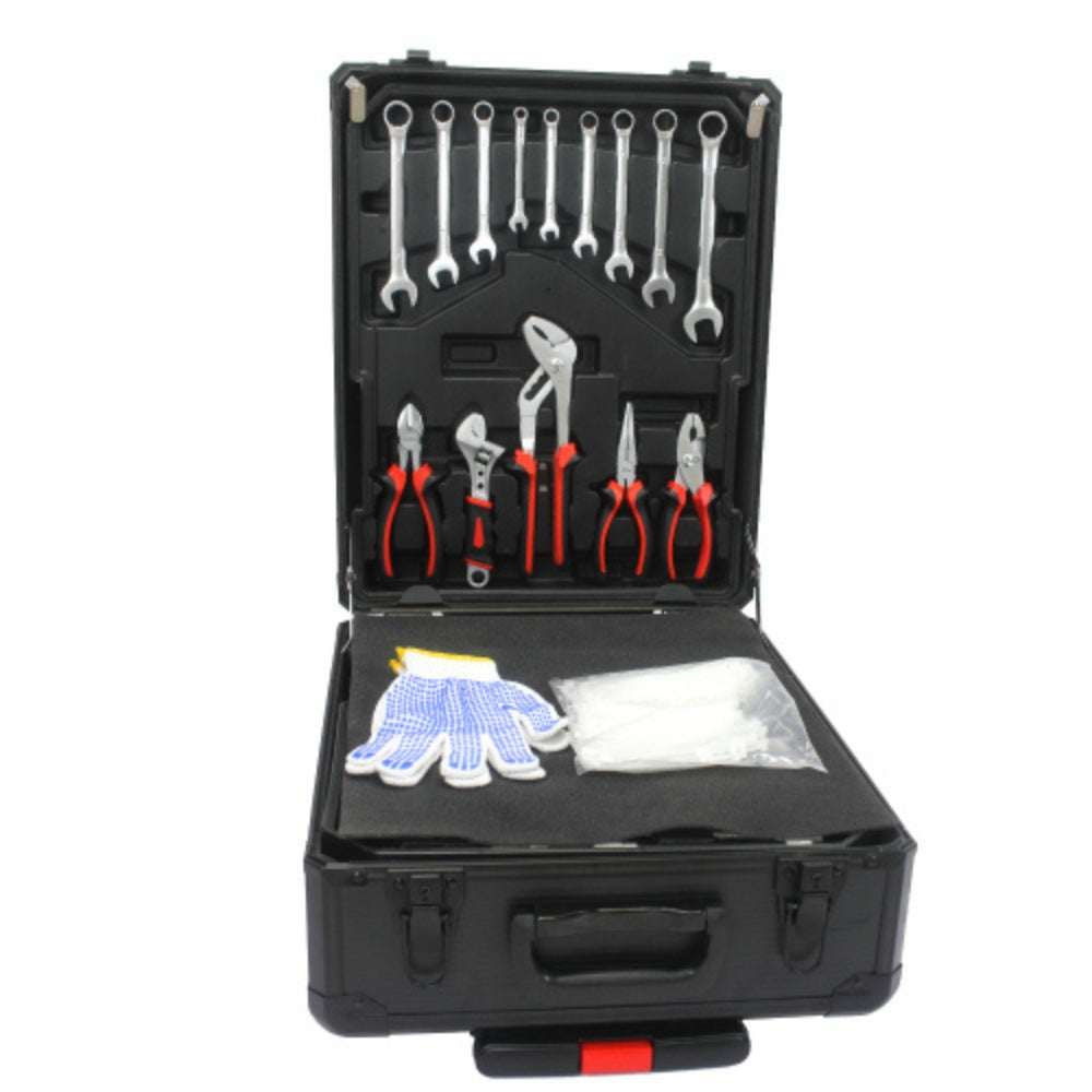 Black 4 Layer Hand Tool Box with Wheels