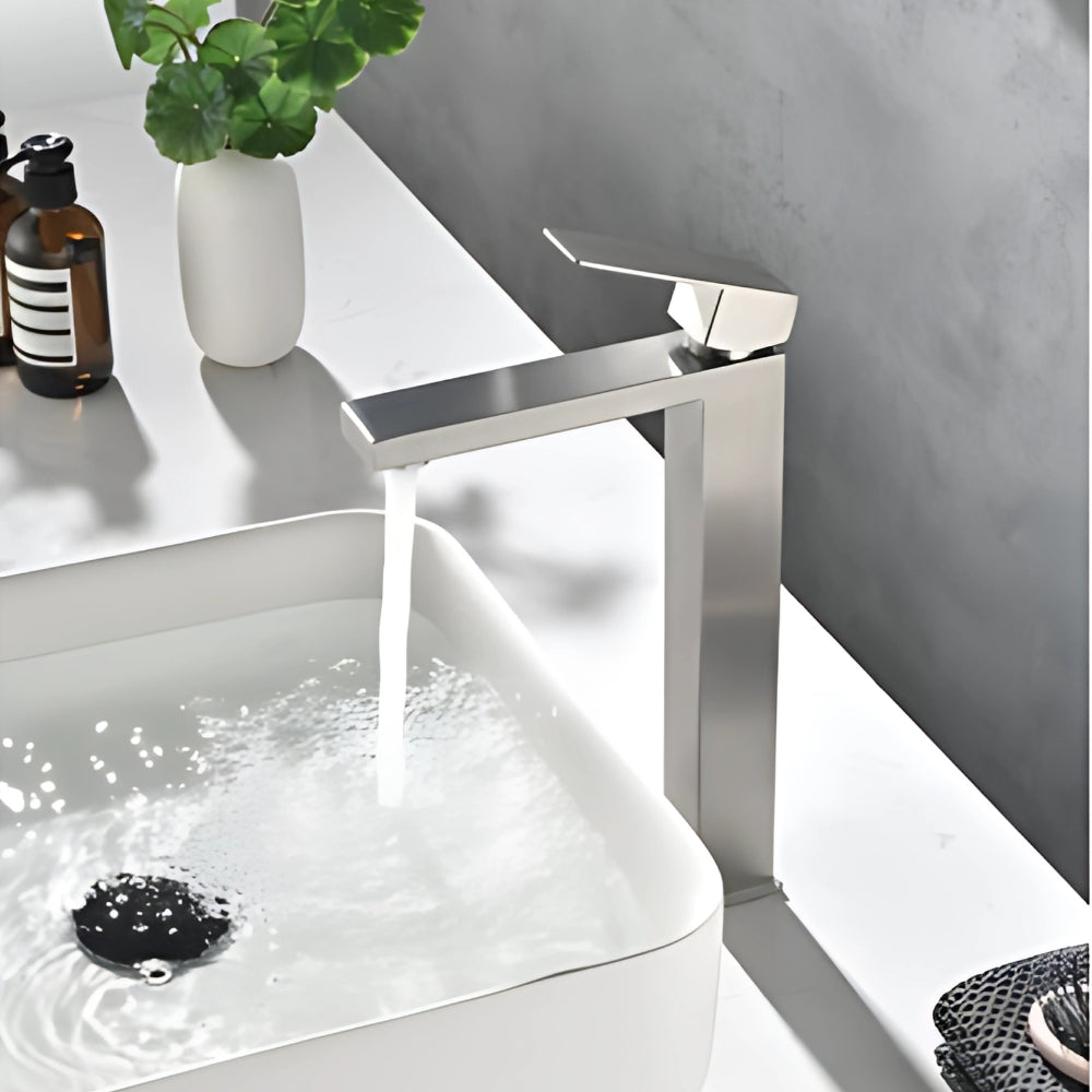 Bathroom Sink Vanity Faucet With Water Supply Hose