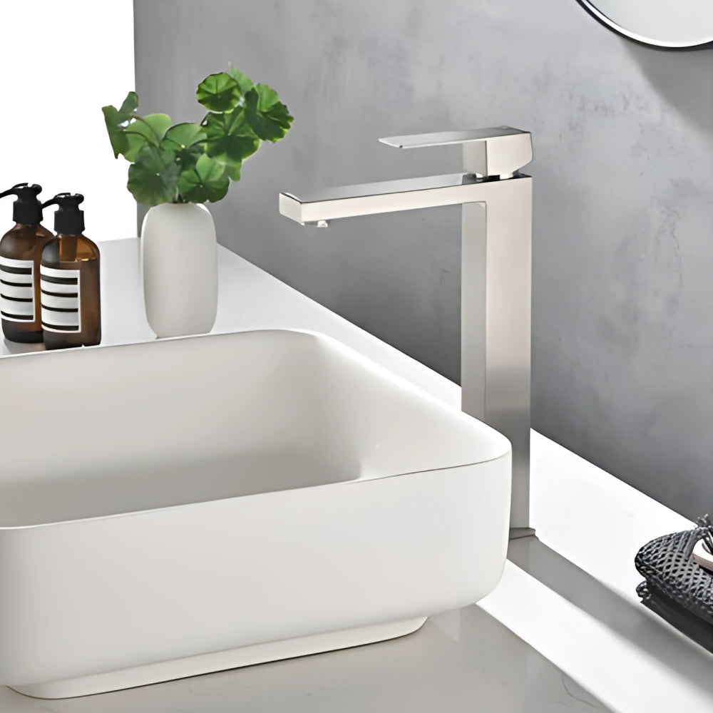 Bathroom Sink Vanity Faucet With Water Supply Hose