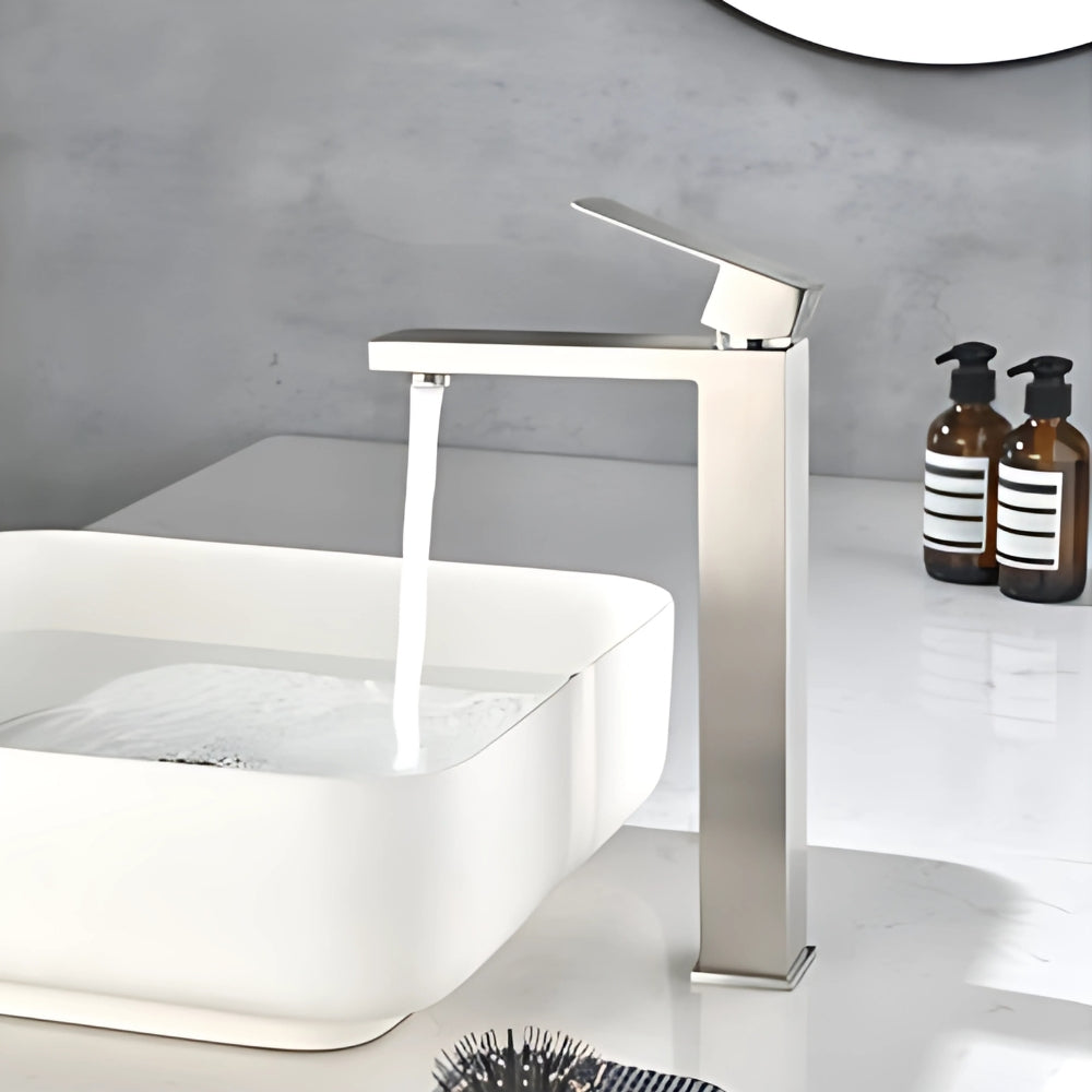Bathroom Sink Vanity Faucet With Water Supply Hose