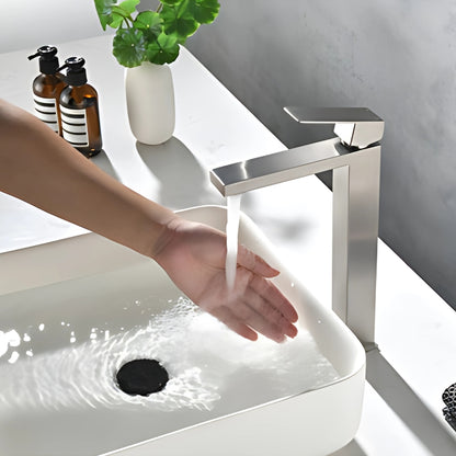 Bathroom Sink Vanity Faucet With Water Supply Hose