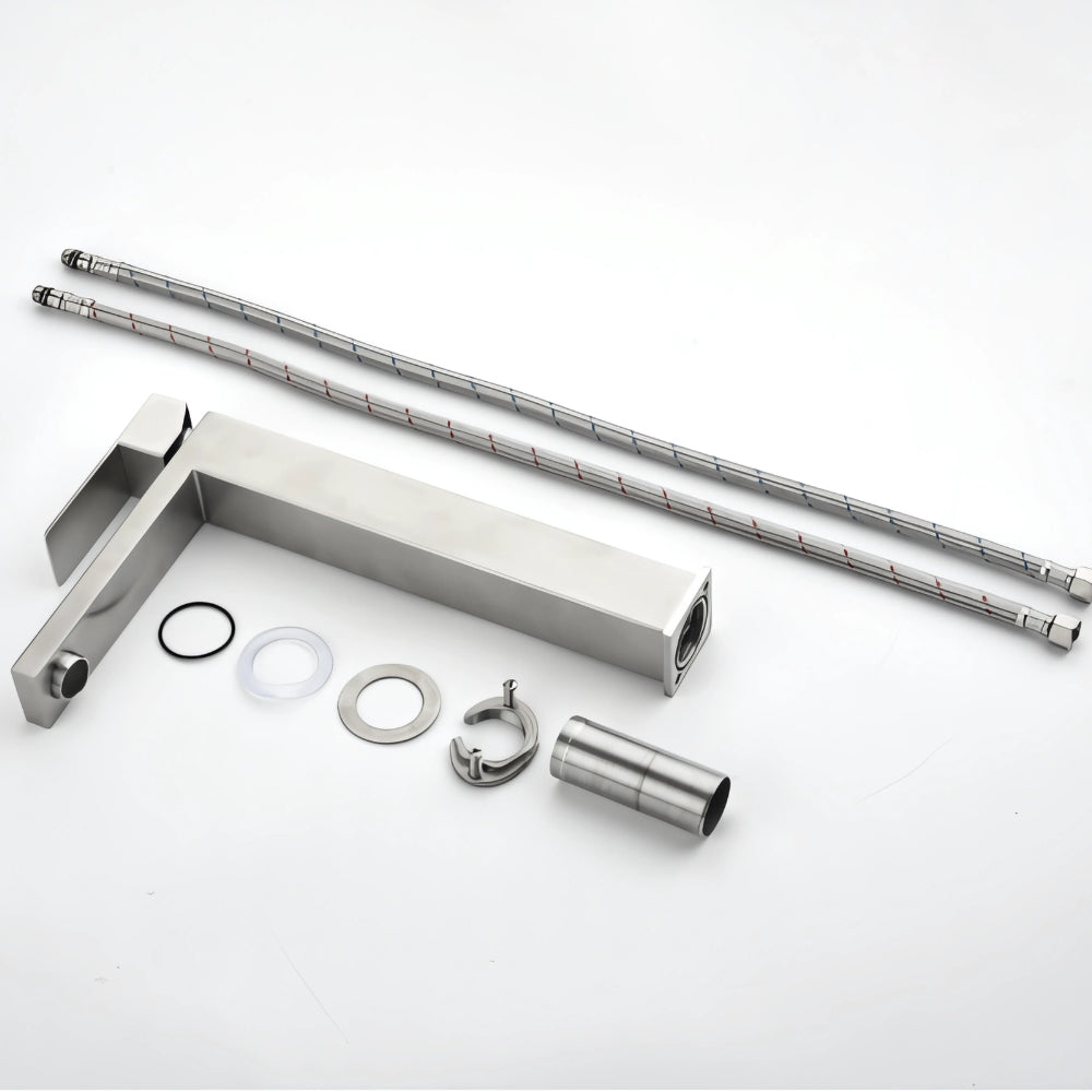 Bathroom Sink Vanity Faucet With Water Supply Hose