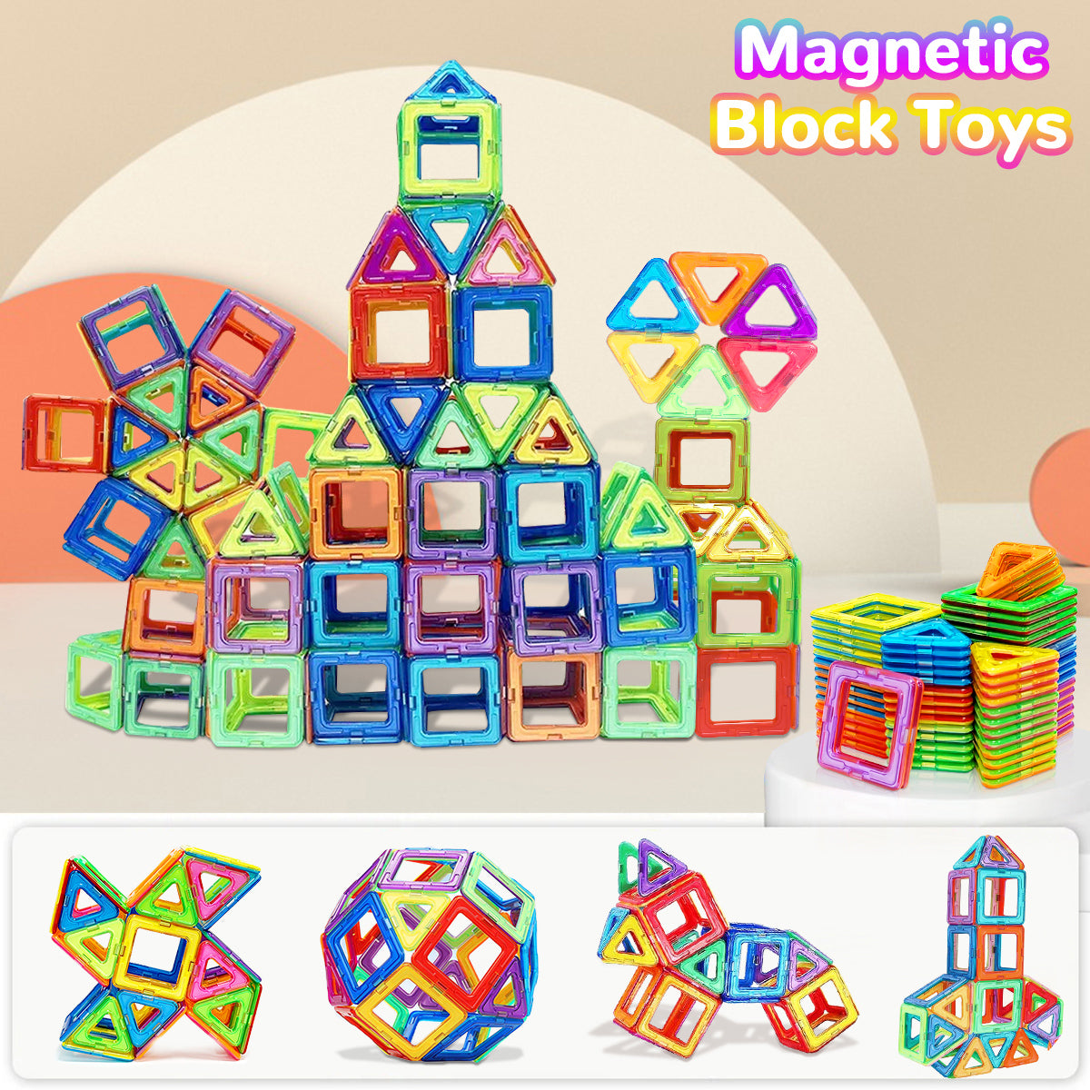 Magnetic Building Blocks DIY Magnets Toys