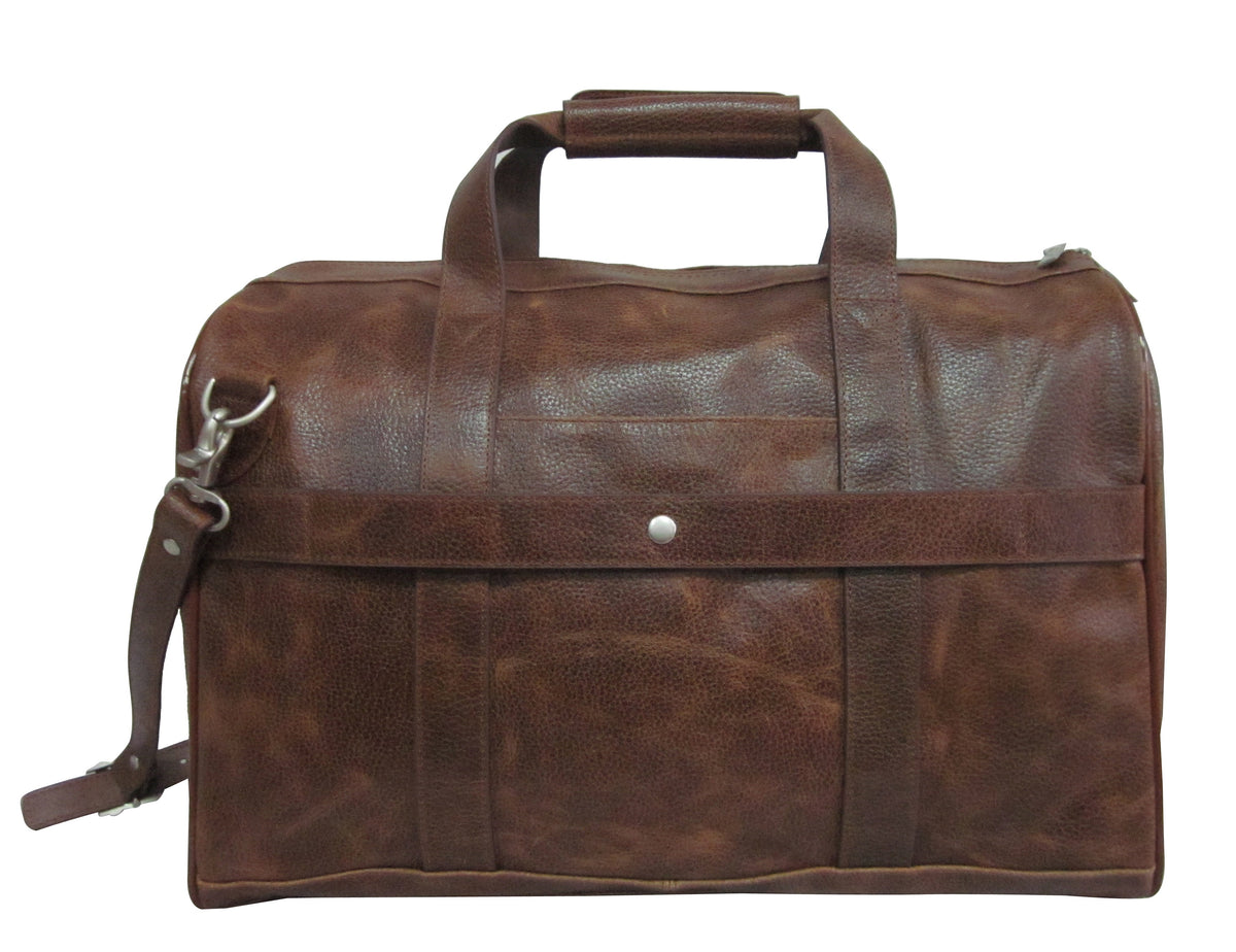 Amerileather Waxy Brown Leather Two Piece Set Traveler